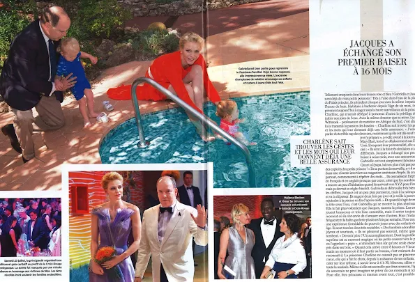 Prince Albert, Princess Charlene, their twins Prince Jacques and Princess Gabriella were on this week's issue of French magazine Gala