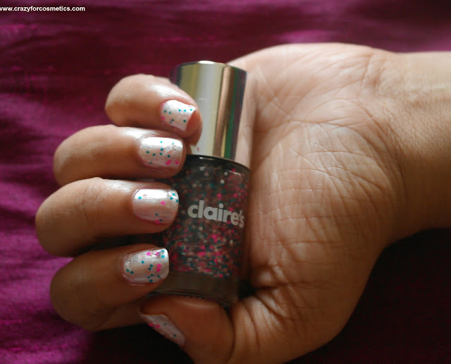 Graffiti nail color from Claire's NOTD