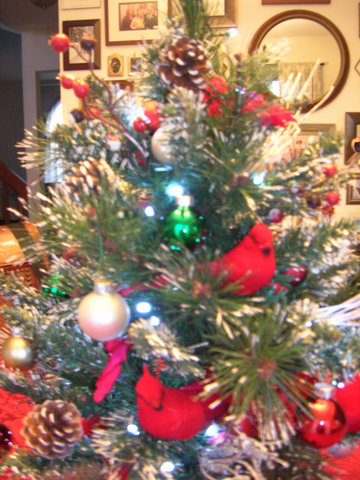 Maison Newton My Cardinal Christmas Tree!