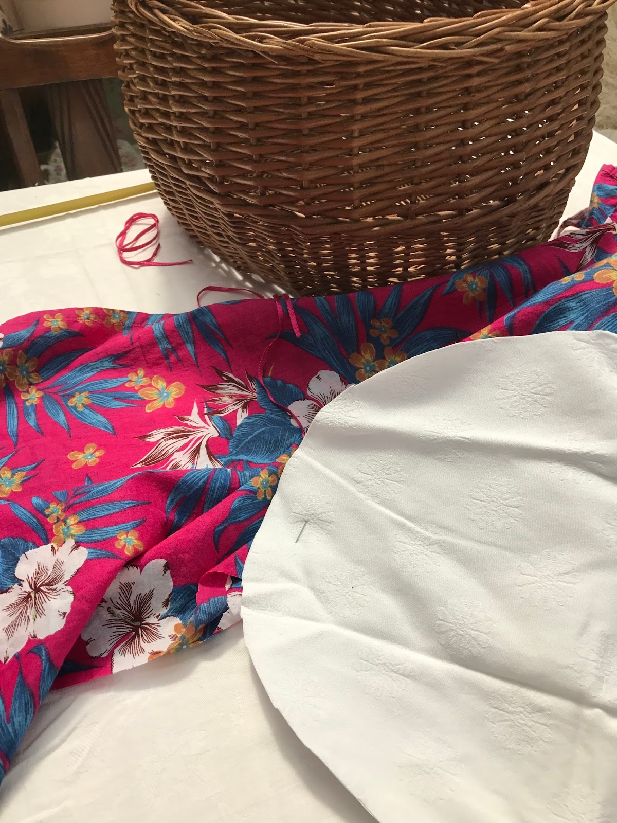 Dee at the Carlton Making a fabric basket cover