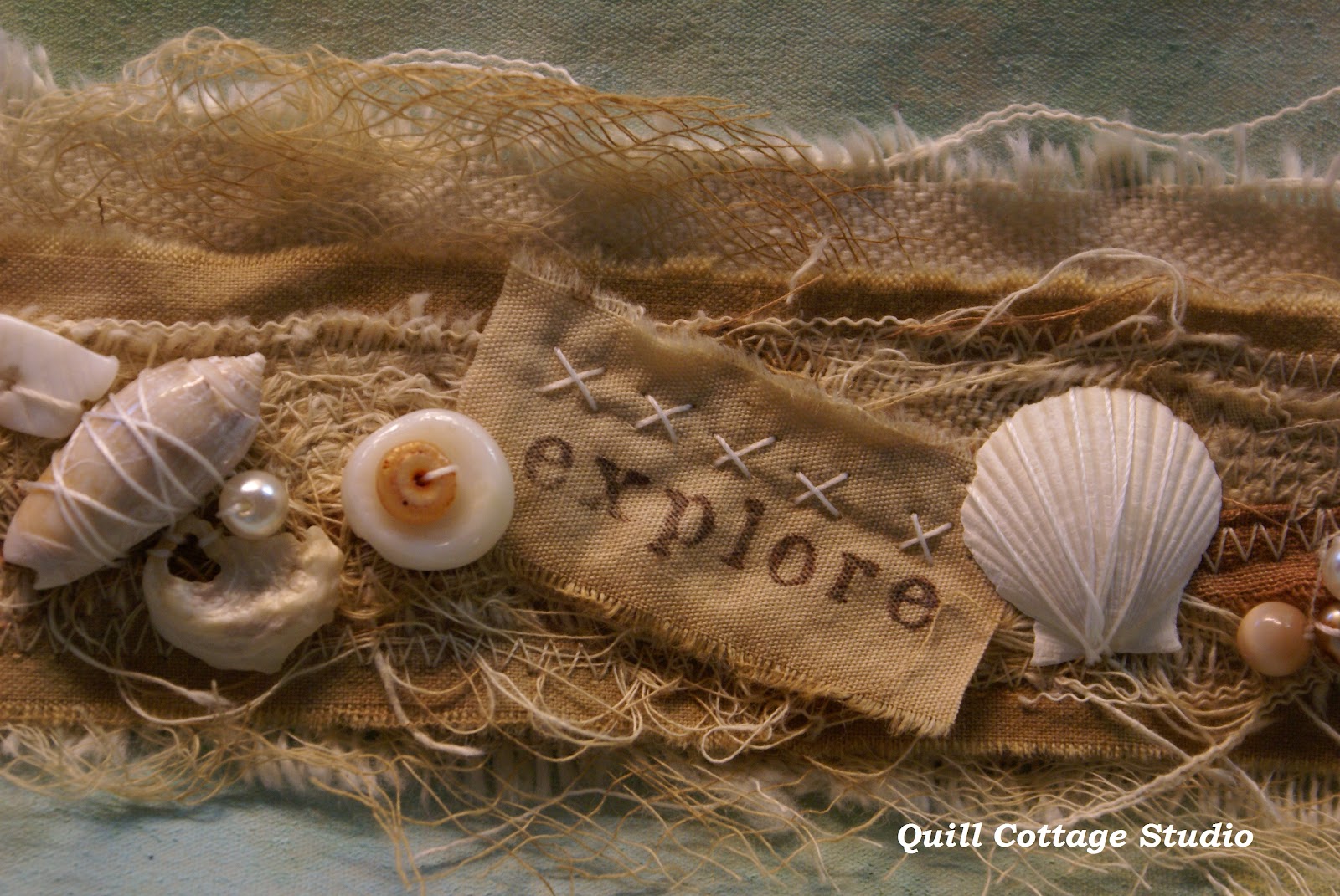 Quill Cottage SEWING SEA SHELLS BY THE SEA SHORE...