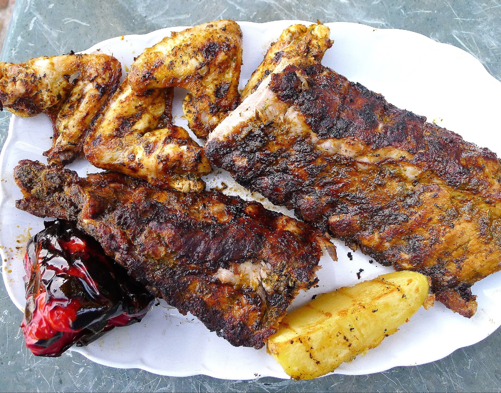 MY KITCHEN IN SPAIN RIBS ON THE GRILL
