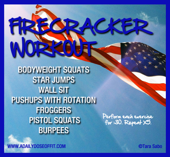 Firecracker Workout, Exercises