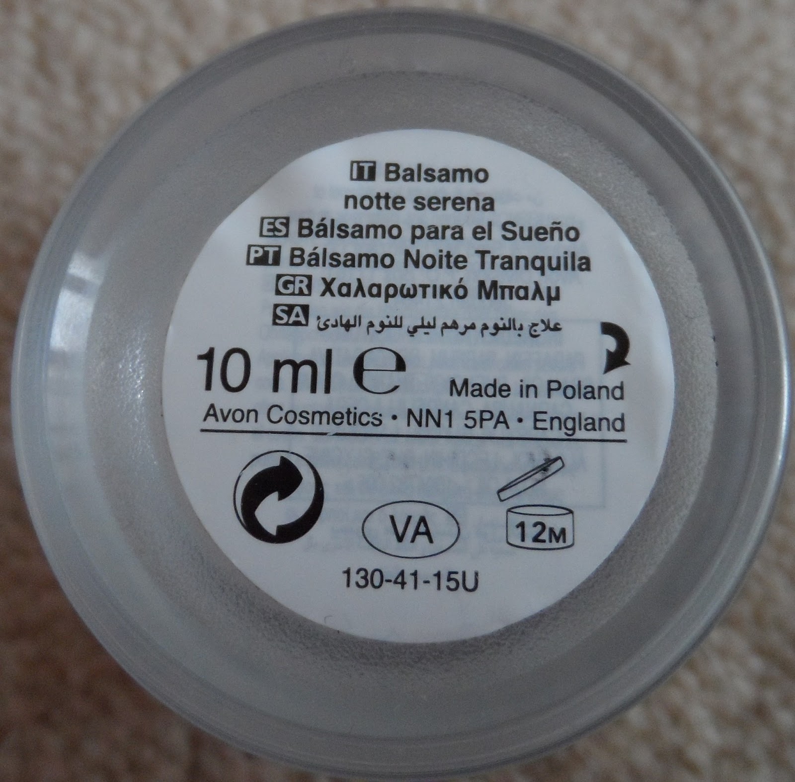 Accent Girl 100 Avon Cosmetics Sleeptherapy Sleep Balm