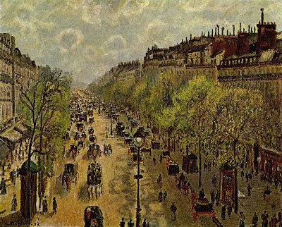 Pissarro Boulevard Monmartre a primavera