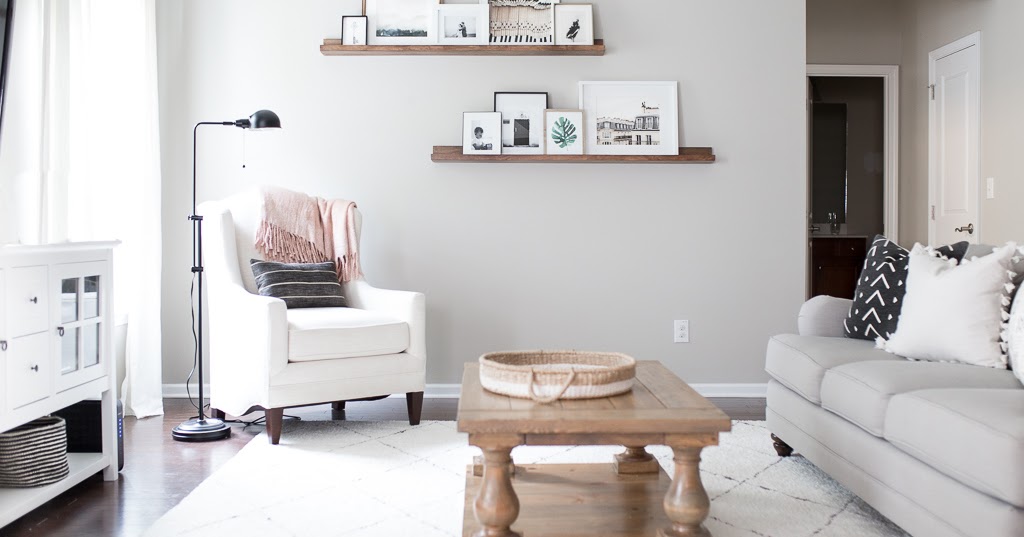 Living Room Reveal + Gallery Wall with Minted Home Sweet Ruby