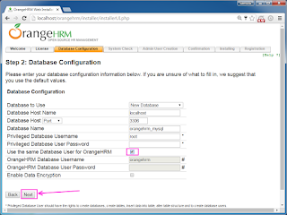 Install OrangeHRM 3.3.2 on Windows 7 with XAMPP tutorial 8
