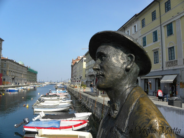 statua in bronzo di James Joyce a Trieste