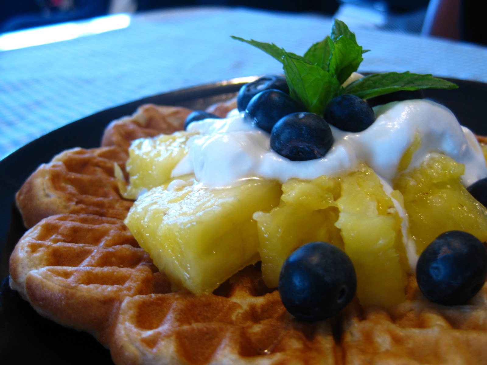 The Adventures of LucyMae Waffles for dinner!