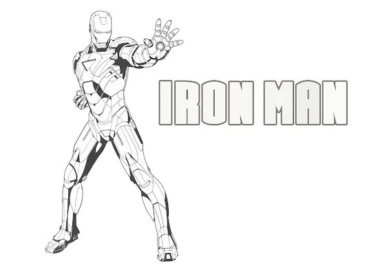 8200 Gambar Iron Man Untuk Mewarnai Terbaik