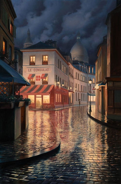 12-Le-Consulat-Evgeny-Lushpin-Scenes-of-Realistic-Night-Time-Paintings-www-designstack-co