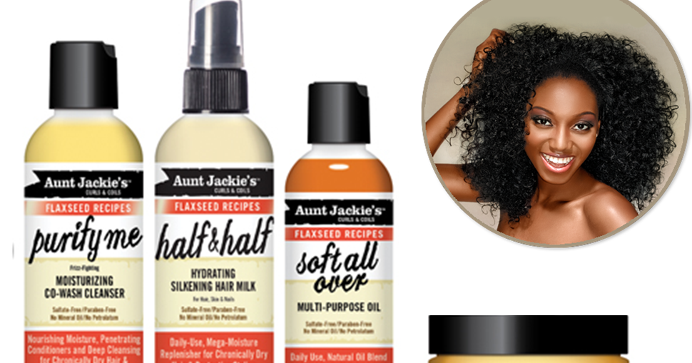 Naturally Beautiful Hair Aunt Jackie's Curls & Coils Flaxseed Collection