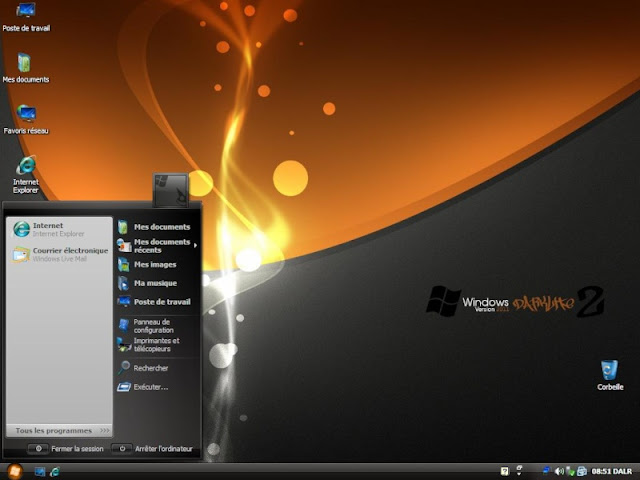 تحميل ويندوز اكس بي معدل دارك لايت – Windows XP SP3 DarkLite Edition 2011