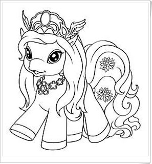 Ausmalbilder zum Ausdrucken: Filly Ausmalbilder