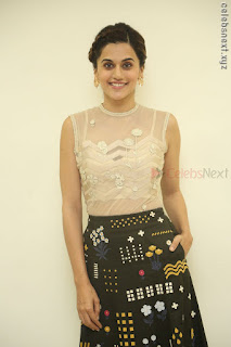 Taapsee Pannu in transparent top at Anando hma theatrical trailer launch ~  Exclusive 002