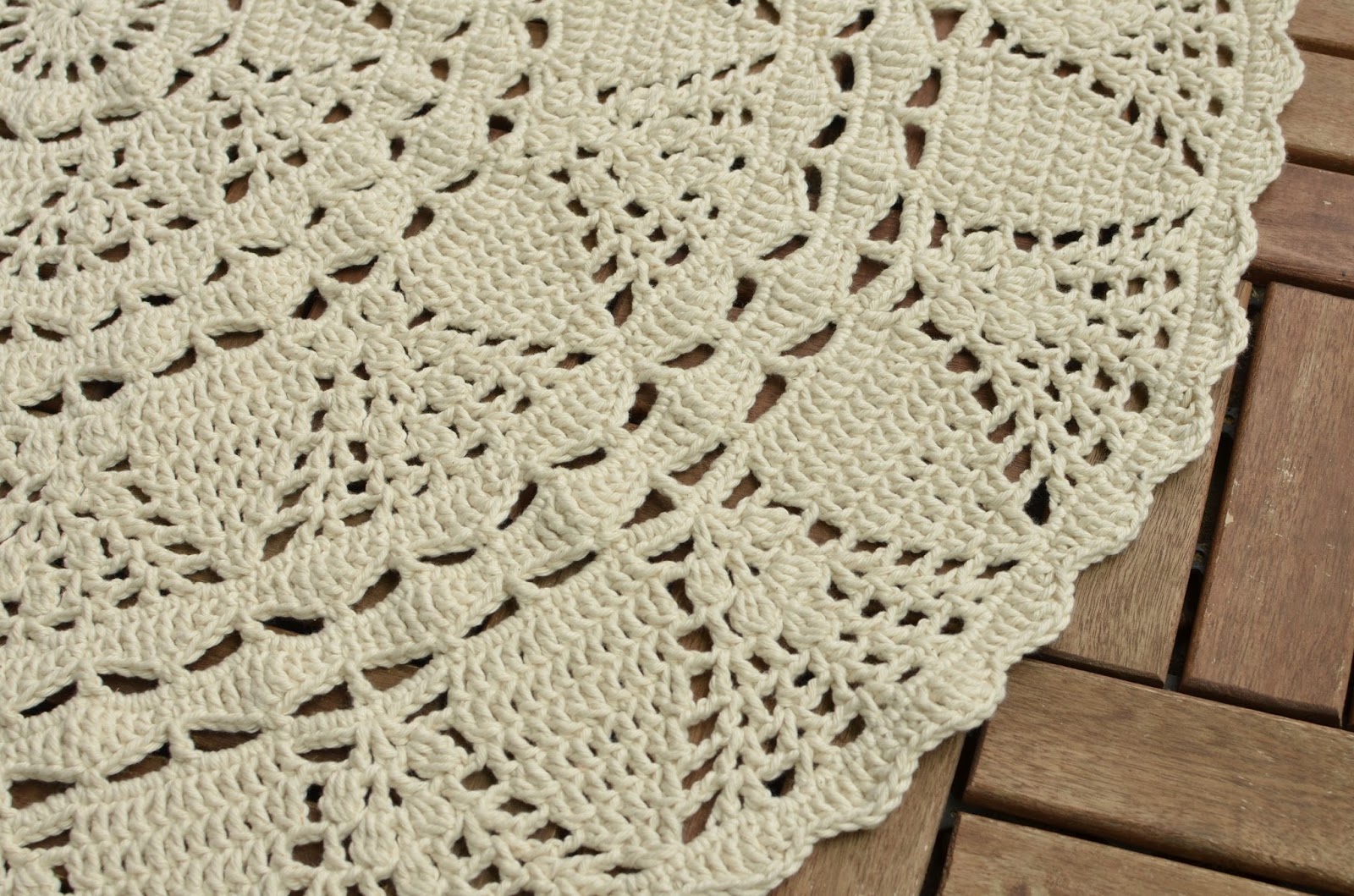 The end of my Lace Adventure – White Tea Doily Rug | LillaBjörn's ...