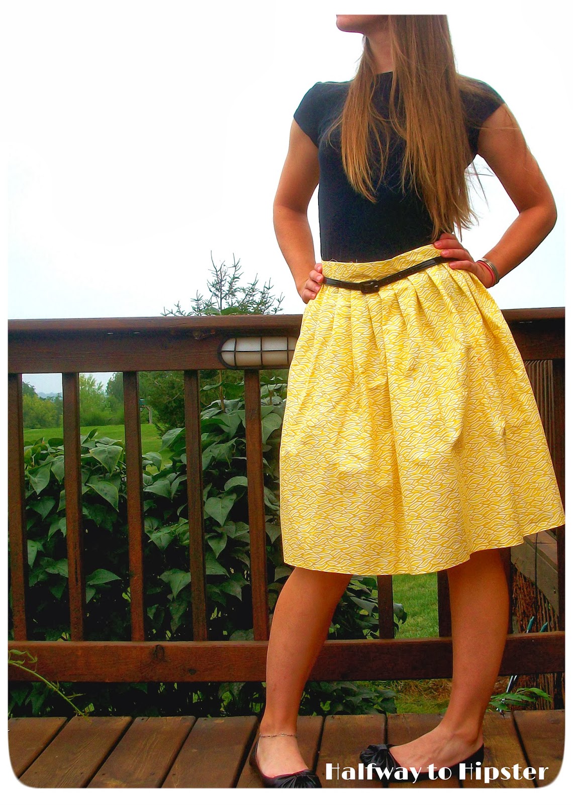 Halfway To Hipster DIY Pleated Skirt