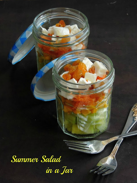 Summer salad in a jar