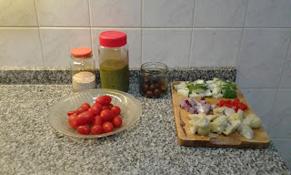 Ensalada de quinoa y pesto de nueces