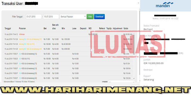 BUKTI JACKPOT SITUS TOGEL ONLINE TERPERCAYA TMARKET3