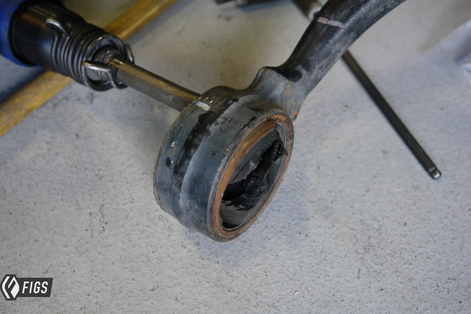 FIGS Engineering Blog DIY Replacing the Front 2 Caster Arm Bushing Lexus IS300