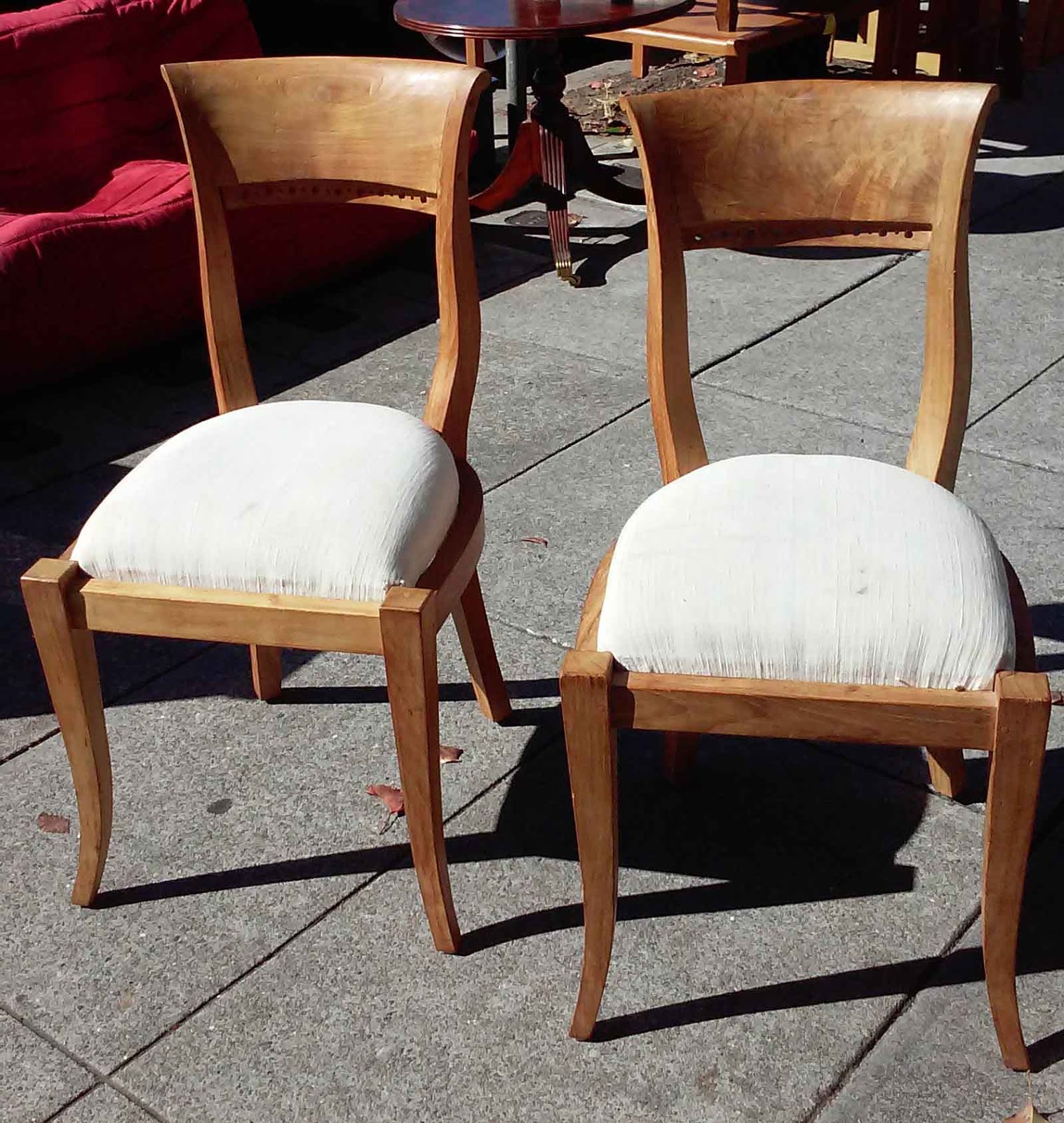 UHURU FURNITURE & COLLECTIBLES SOLD Tropical Wood Dining Chairs 45