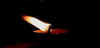 diya (candle) in dark