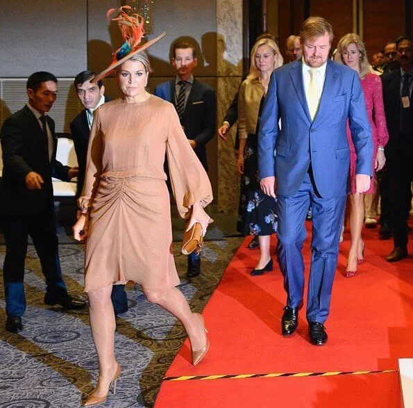 Queen Maxima wore Natan dress at the India-Netherlands Tech Summit