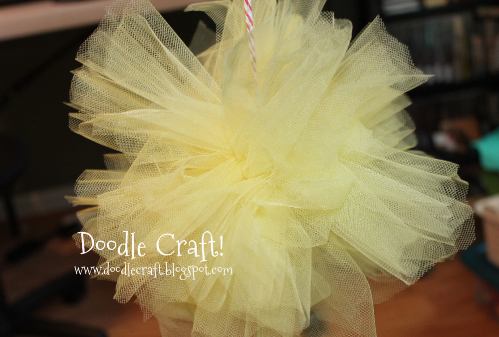 DIY Tulle Pom Poms!