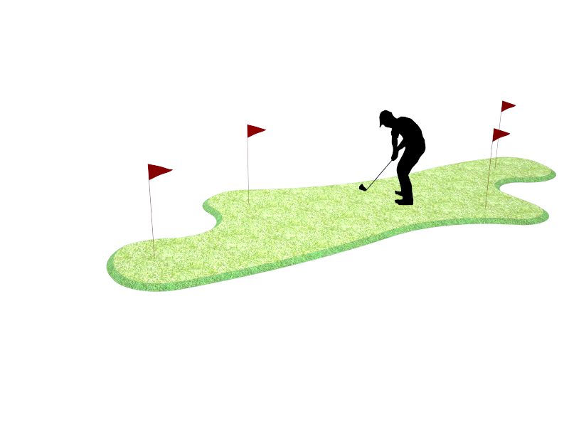 arqsport putting green en la terraza