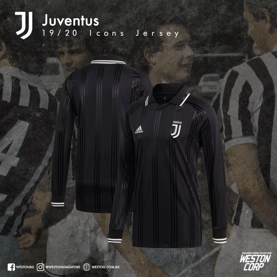 Classy Adidas Juventus 2019-20 Icon Retro Jersey Footy