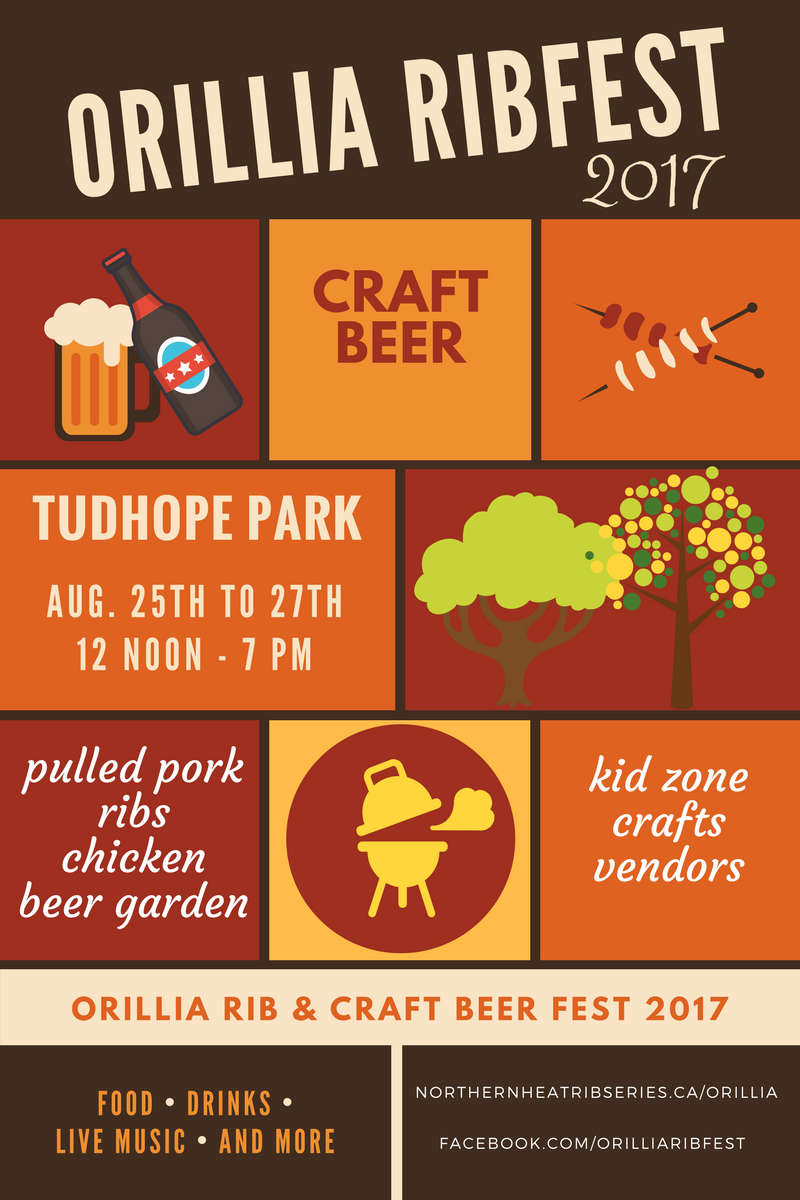 Orillia Travel Ribs, Pork and Tudhope Park