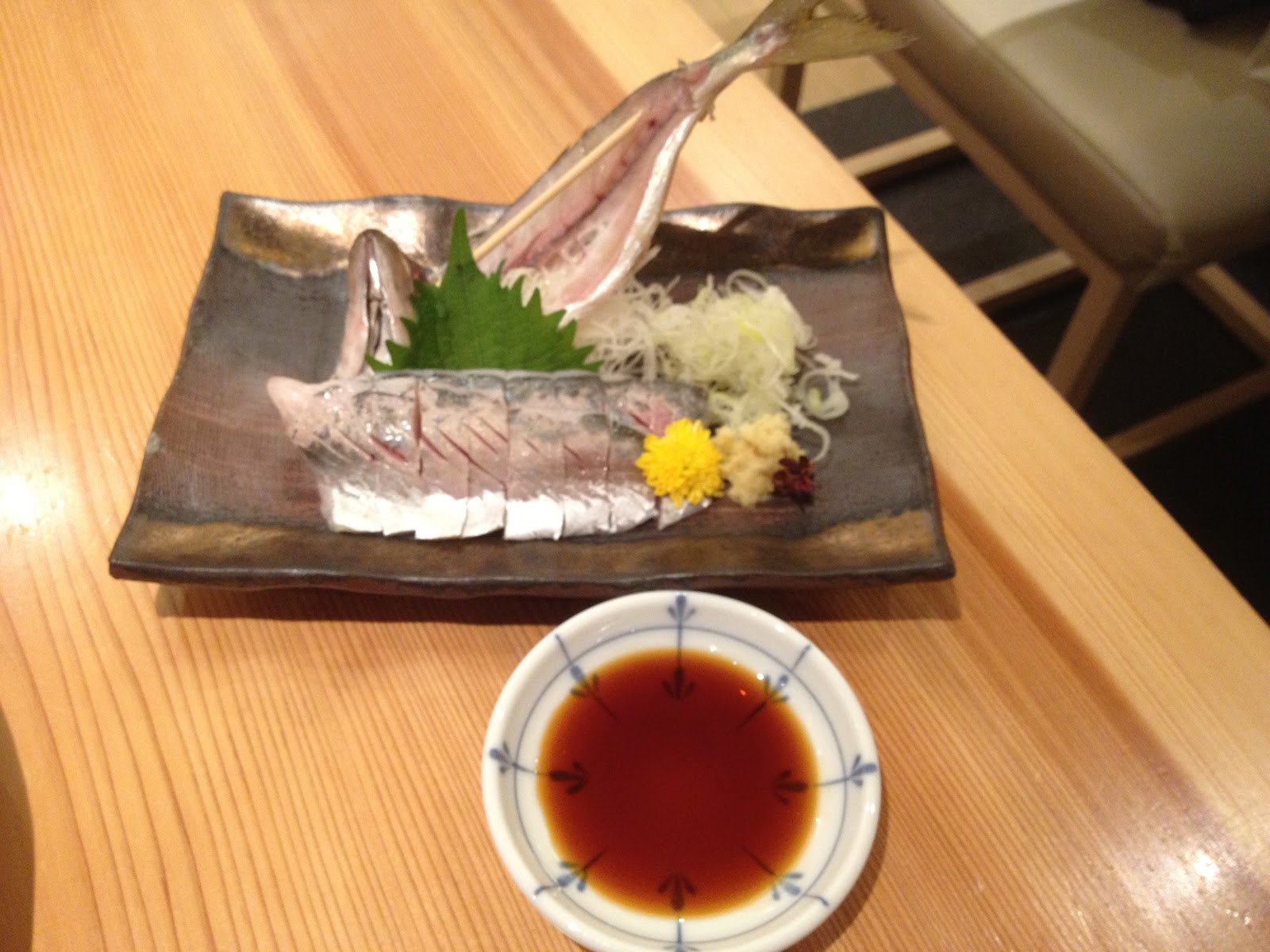 Aji Sashimi (Jack Mackerel) 食べ物のハウス