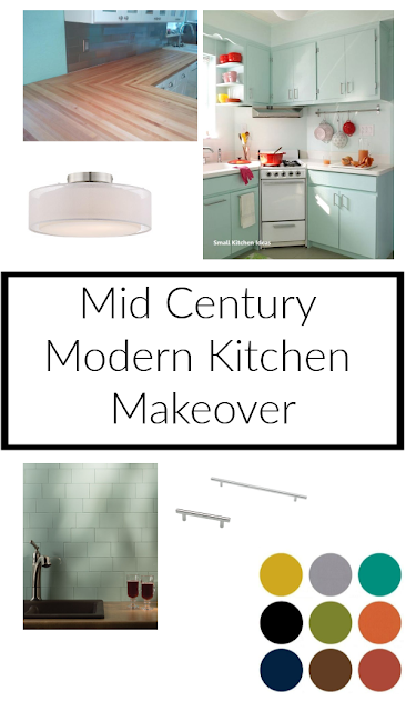 We gave our 70's kitchen a Mid-Century Modern Update on a Budget - One Room Challenge
