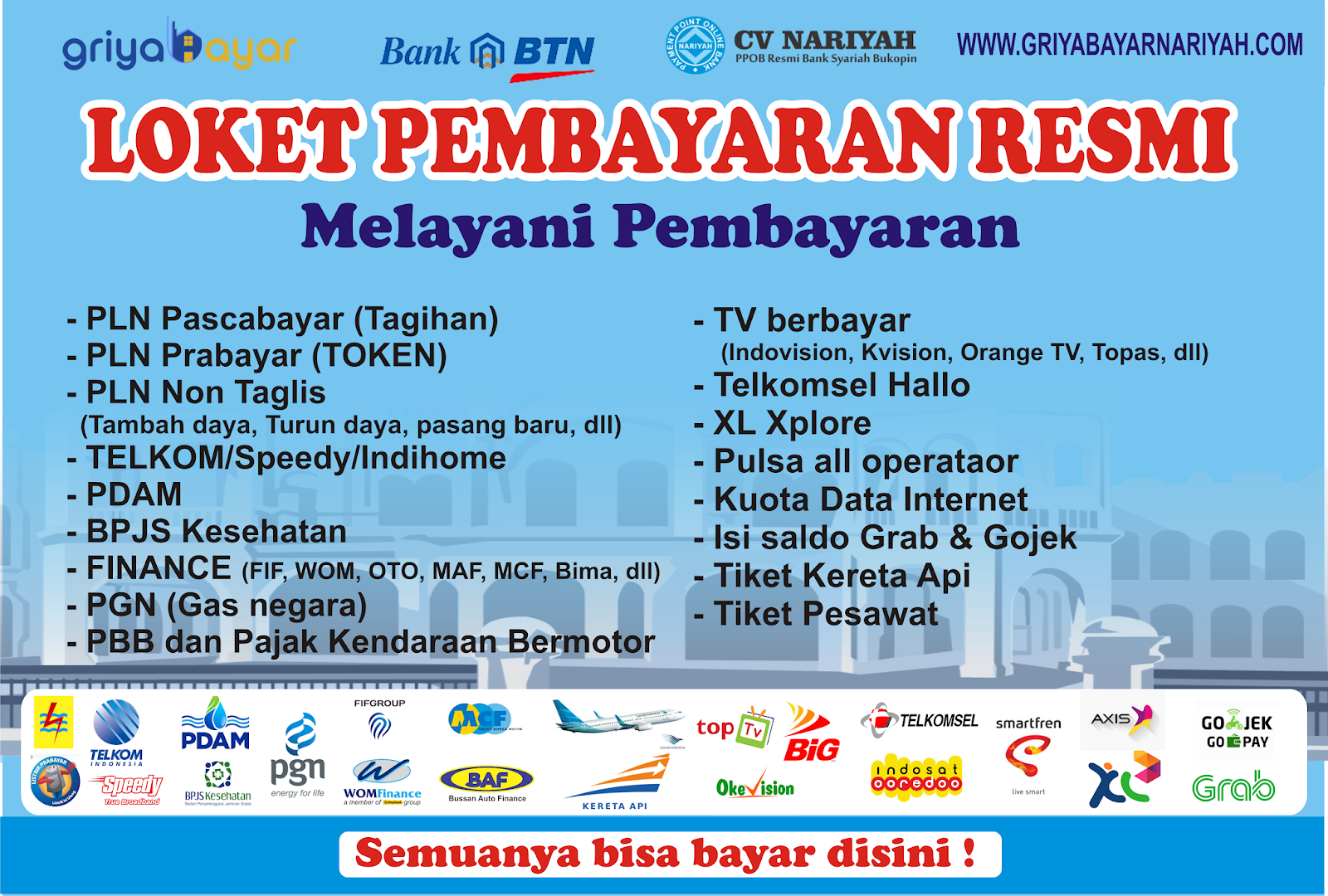 Download Spanduk Griya Bayar Bank BTN CV Nariyah GRIYA