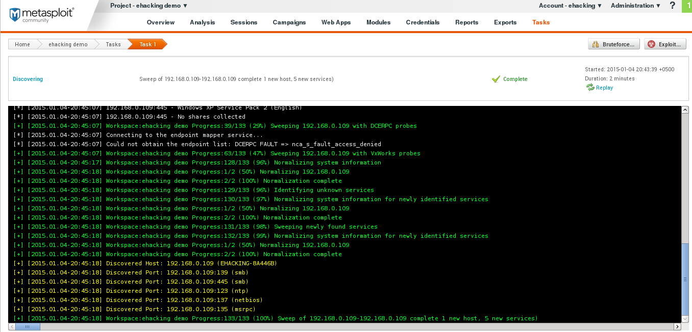 Metasploit GUI Community edition in Kali Linux The World of IT