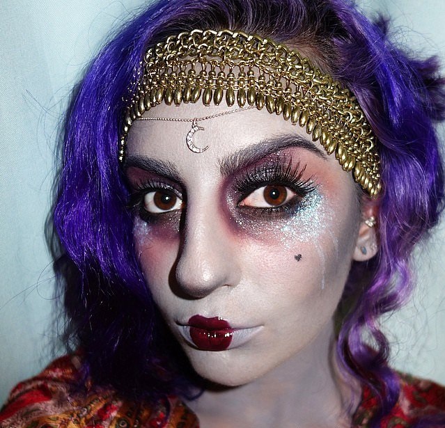 Infuriated Vampire Halloween Makeup