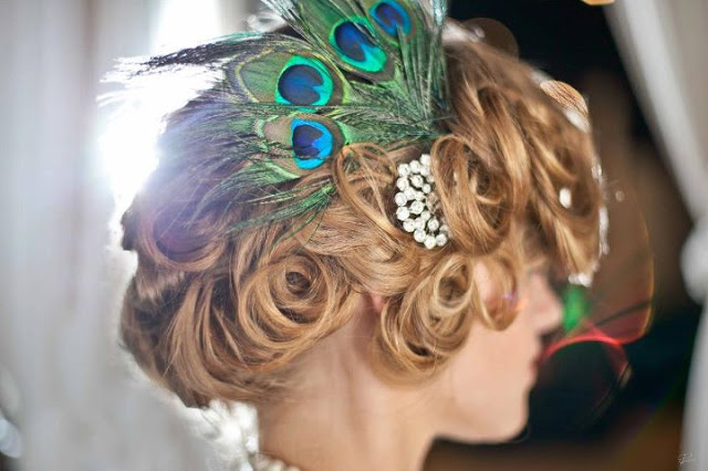 diy peacock headpiece