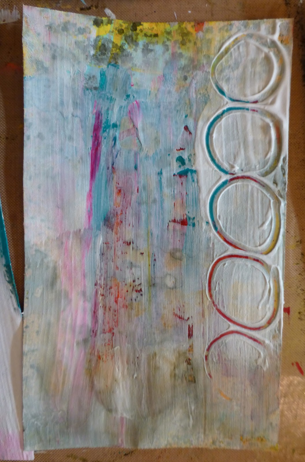 Made by Nicole Mixed Media Backgrounds Tutorial