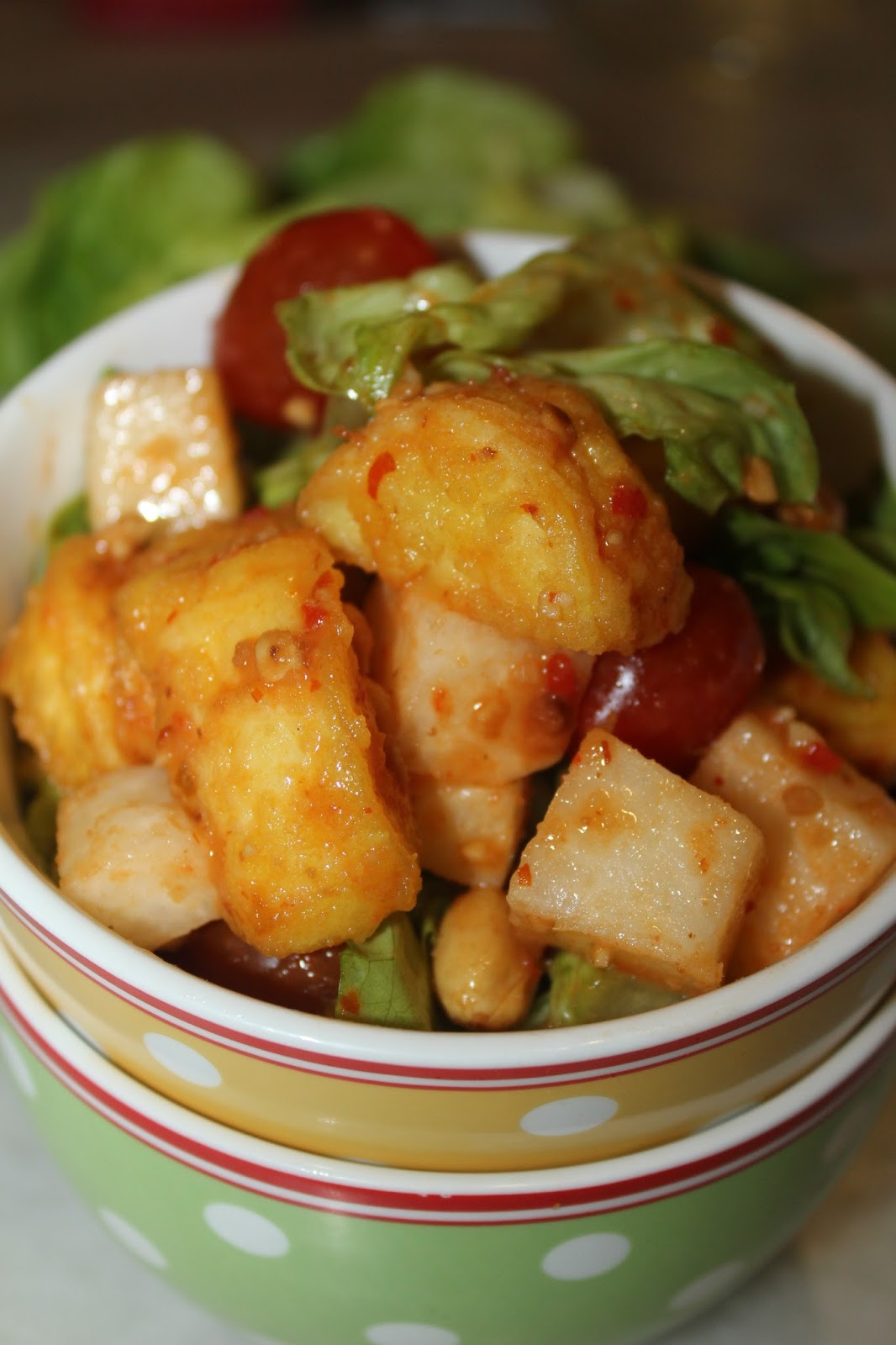 love 2 eat: SALAD TOFU TELUR / EGG TOFU SALAD