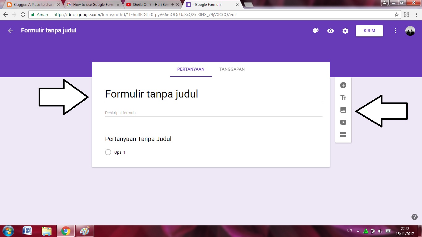 A Place to sharing Everything: How to make google form