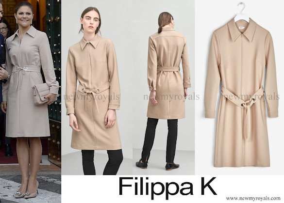Crown Princess Victoria wore Filippa K Almondine Shirt Zip Dress