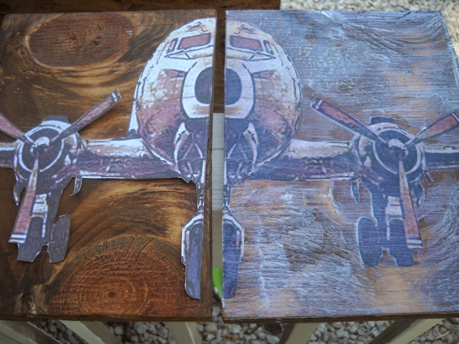 The Mixed Up Mama Pottery Barn Airplane Knock Off Tutorial.