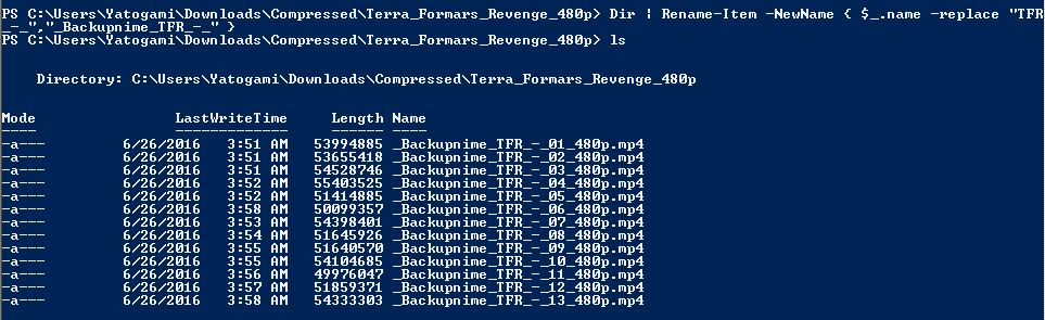 batch file rename with powershell batch file rename with powershell