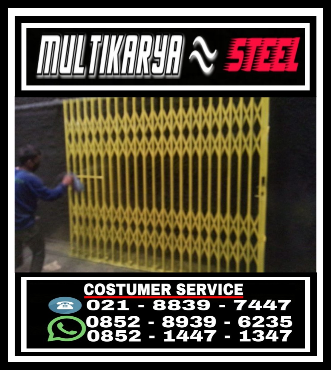 Folding Gate Jambi Harga Termurah 2023 Folding Gate/Rolling Door