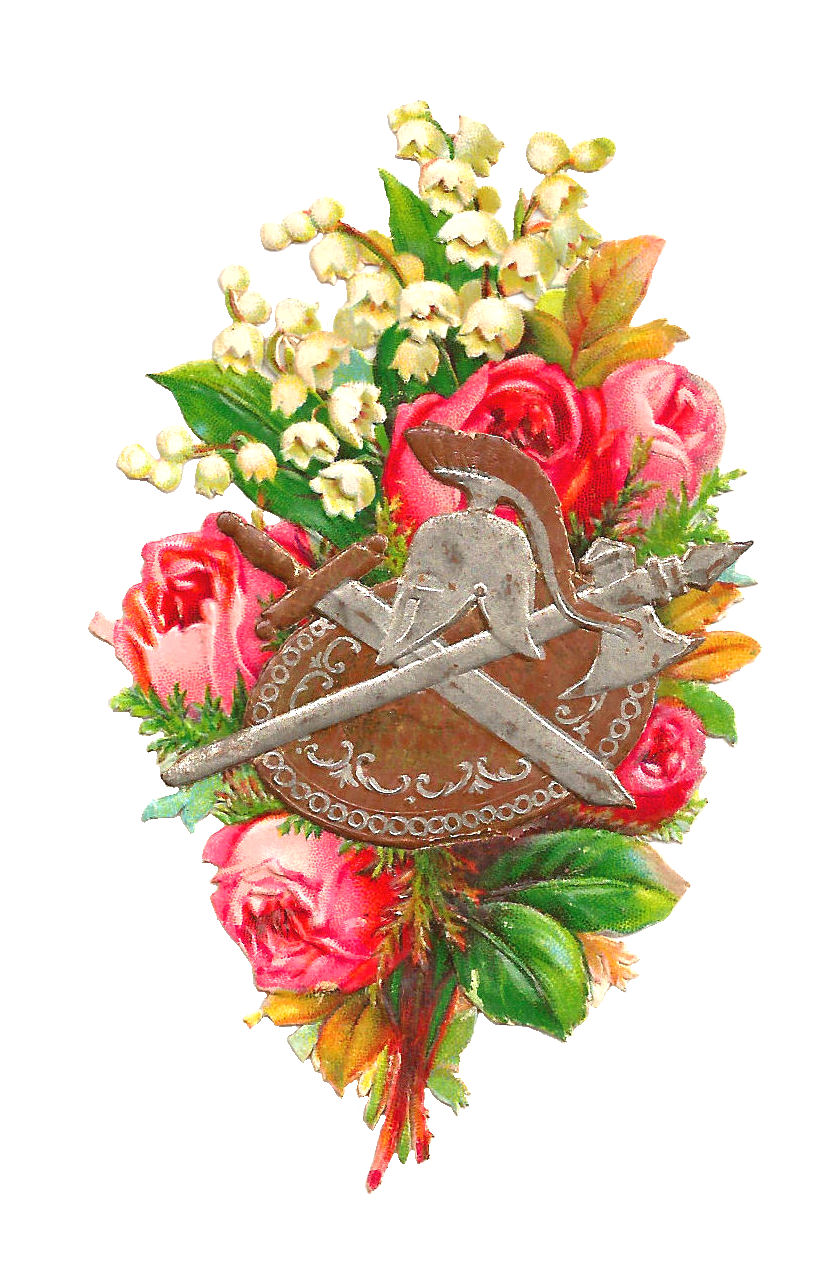 free victorian flower clip art - photo #15