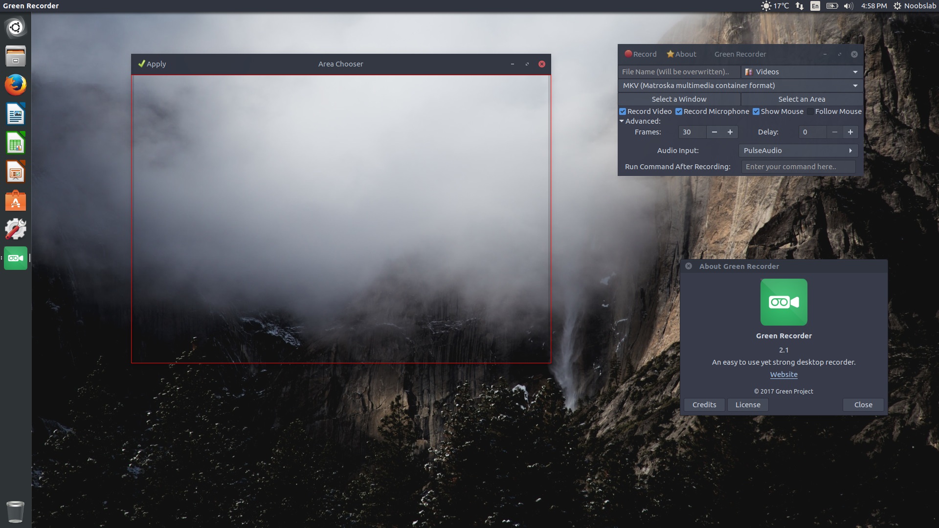 Green Recorder A Simple Desktop/Screen Recorder for Linux NoobsLab