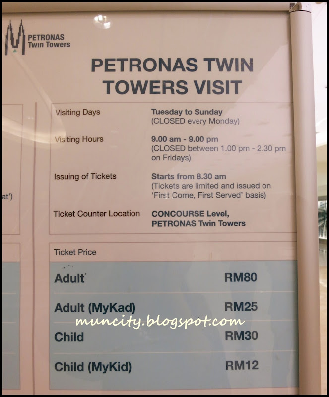 Lalalaland... Petronas Twin Towers Visit