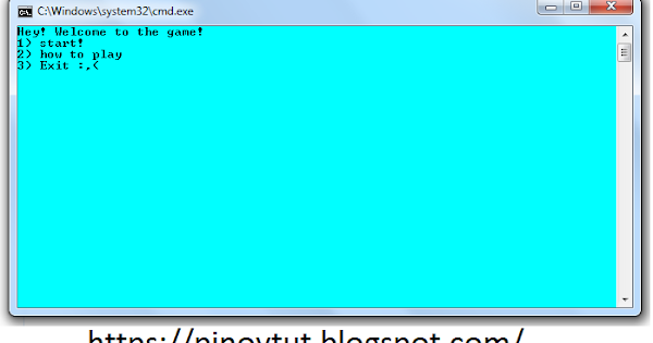 How to Create a Game Using Notepad | Pinoytut