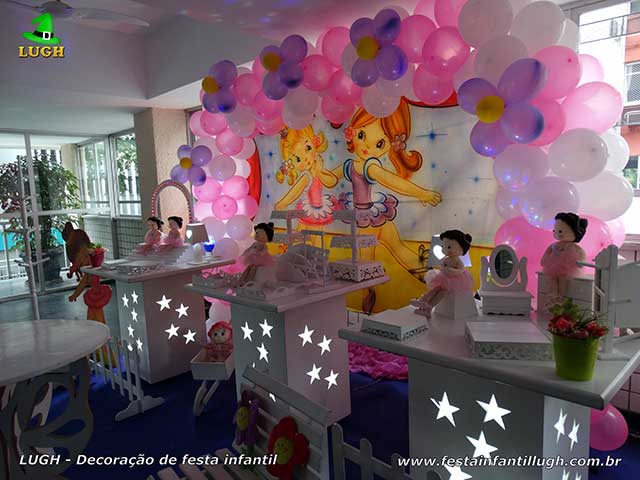 Decoração infantil Bailarinas - Decoração de mesa temática